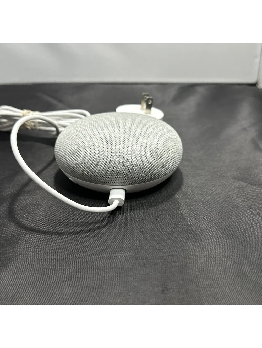 Google Home Mini Smart Speaker H0A 1st Gen w/ Power Adapter - Chalk